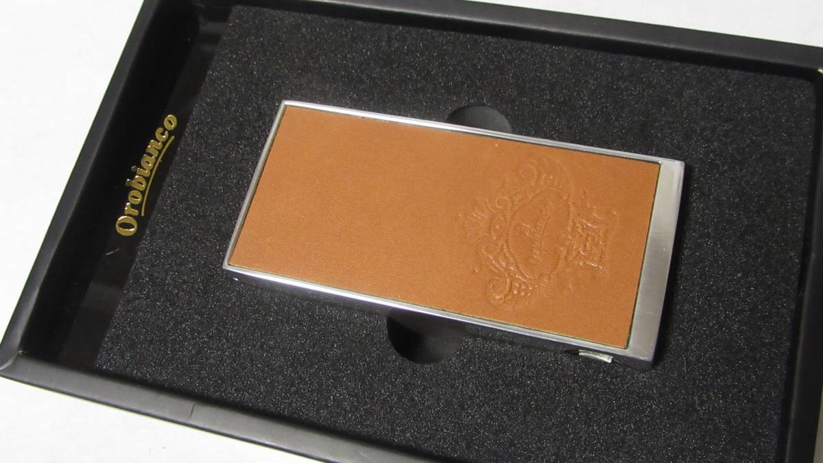 携帯灰皿 オロビアンコ 本革 ORA-001 レザー 灰皿 喫煙具 メンズ ブラウン 筒型 キャメル ブラック グリーン ネイビー 蓋付き （カーキ