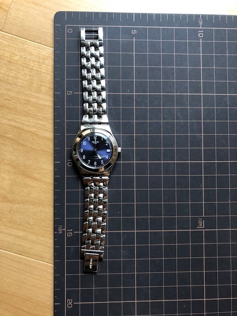 レア 良好程度 swatch スウォッチ SWISS IRONY デイト AG2010 シルバー 