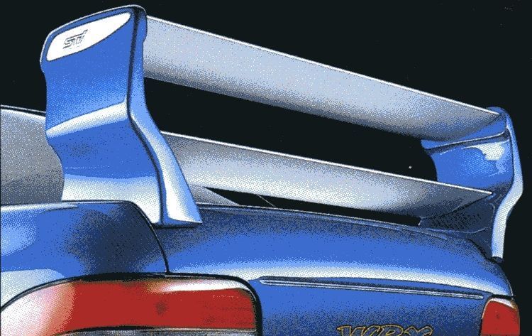 GC8 インプレッサ STi リアウィング アルミダブルウィング GC8用 STI