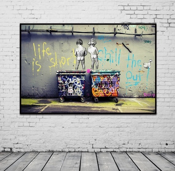 バンクシー アートパネル Sサイズ BANKSY Banksy「ゲットー フォー