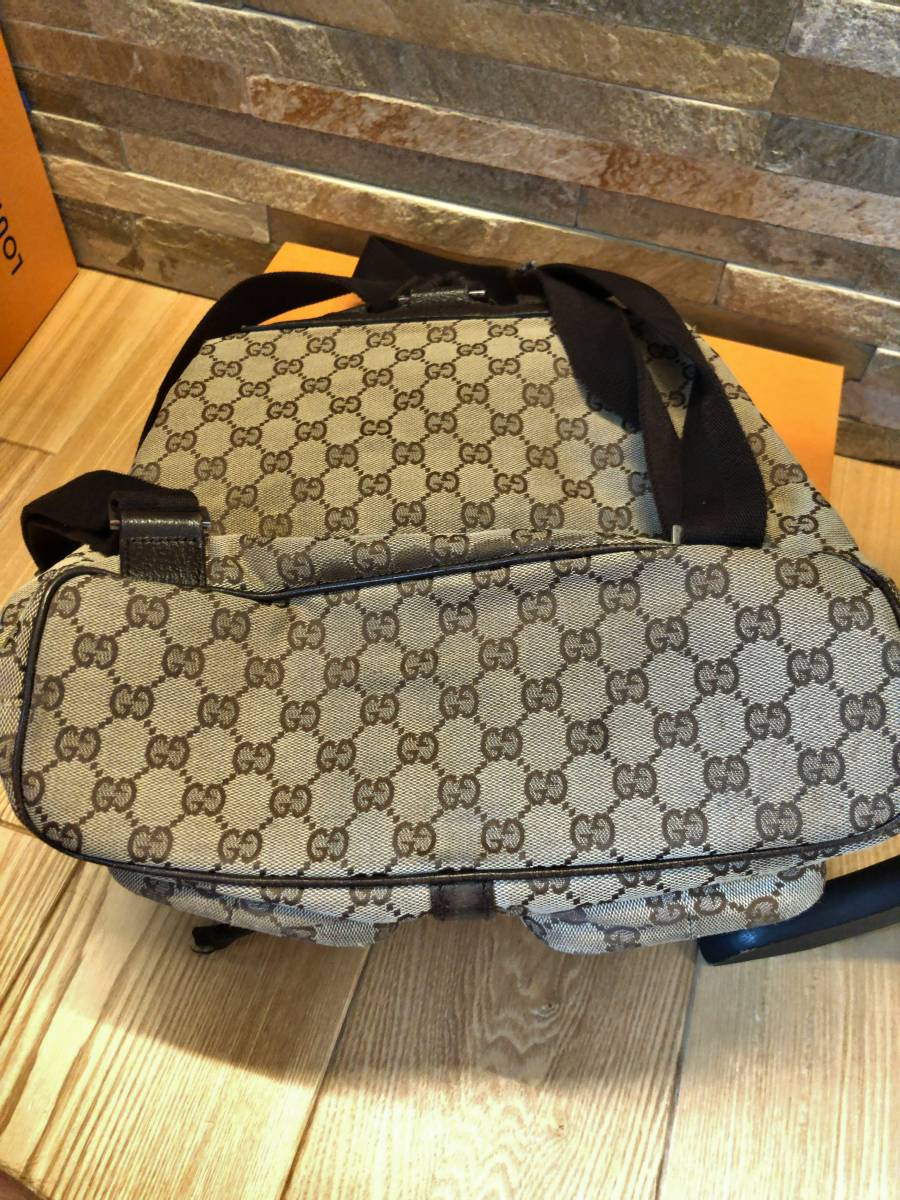 GUCCI】 総GG柄♪グッチのリュックサック♪バックパック 希少GUCCI
