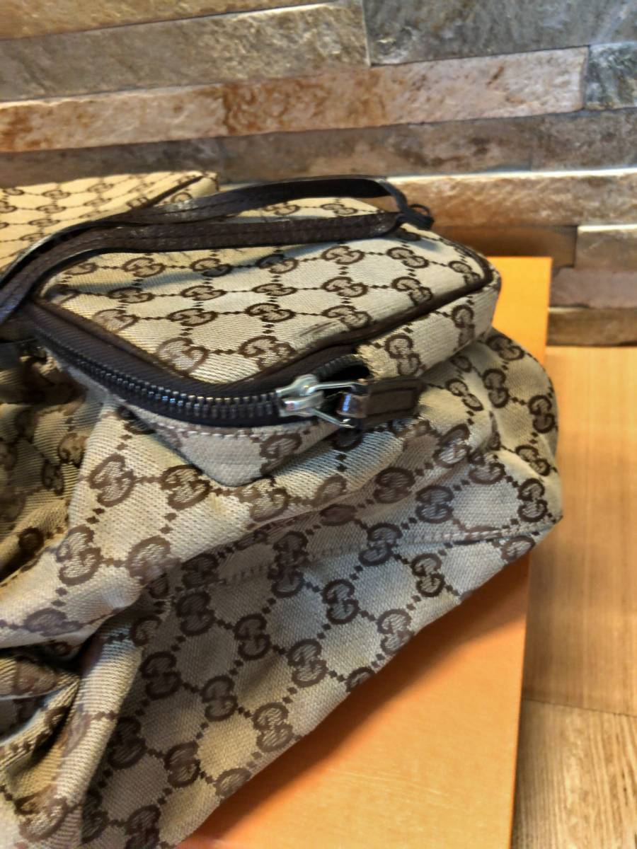 GUCCI】 総GG柄♪グッチのリュックサック♪バックパック 希少GUCCI