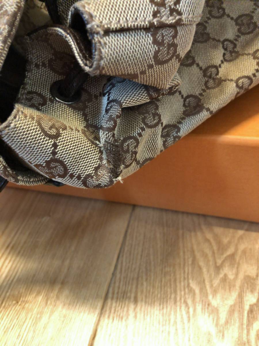 GUCCI】 総GG柄♪グッチのリュックサック♪バックパック 希少GUCCI