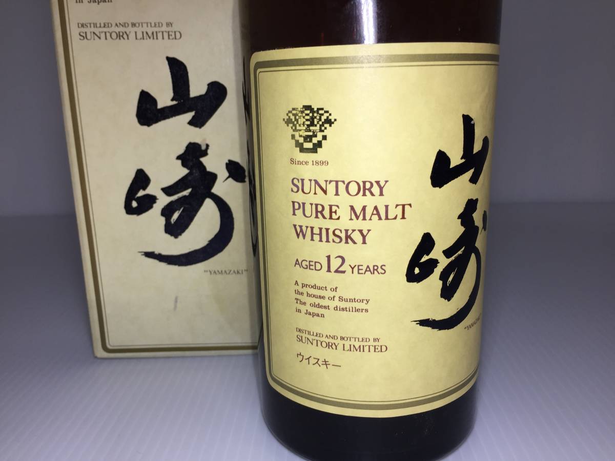 し*ん様 未開栓 サントリー 山崎12年 ピュアモルト 750ml 響マーク 箱 サントリー SUNTORY 山崎12年 ピュアモルト ウイスキー 750ml 43% 希少