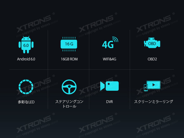 TS702L◆XTRONS 3000円off! 一年保証！7インチ 2DIN Android カーナビ 4G WIFI GPS ミラーリング OBD2対応 DVR対応 Bluetooth
