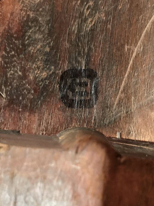 中国古美術　木彫帝王面　紫檀　銘有『仁』_10