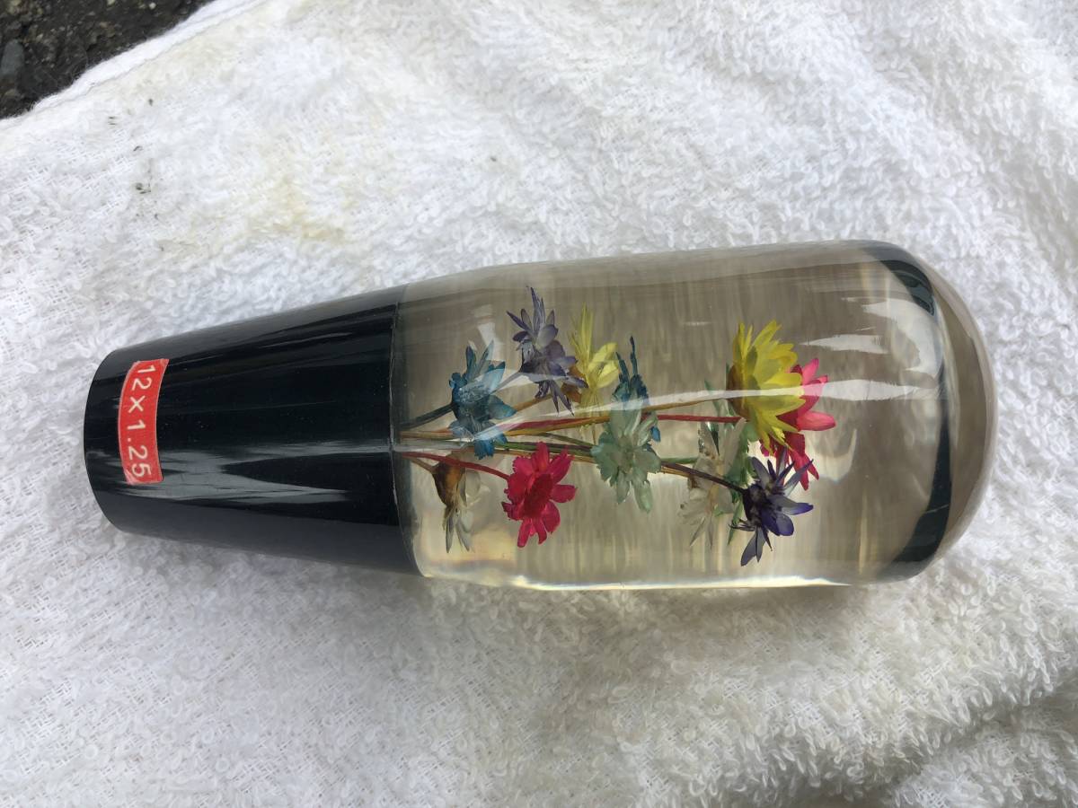 ニ*️様 水中花シフトノブ 1輪物 当時物レトロ 旧車 バニング デコトラ 水中花 シフトノブ 水中花シフトノブ 12×1.25 当時物 12×1.25の通販