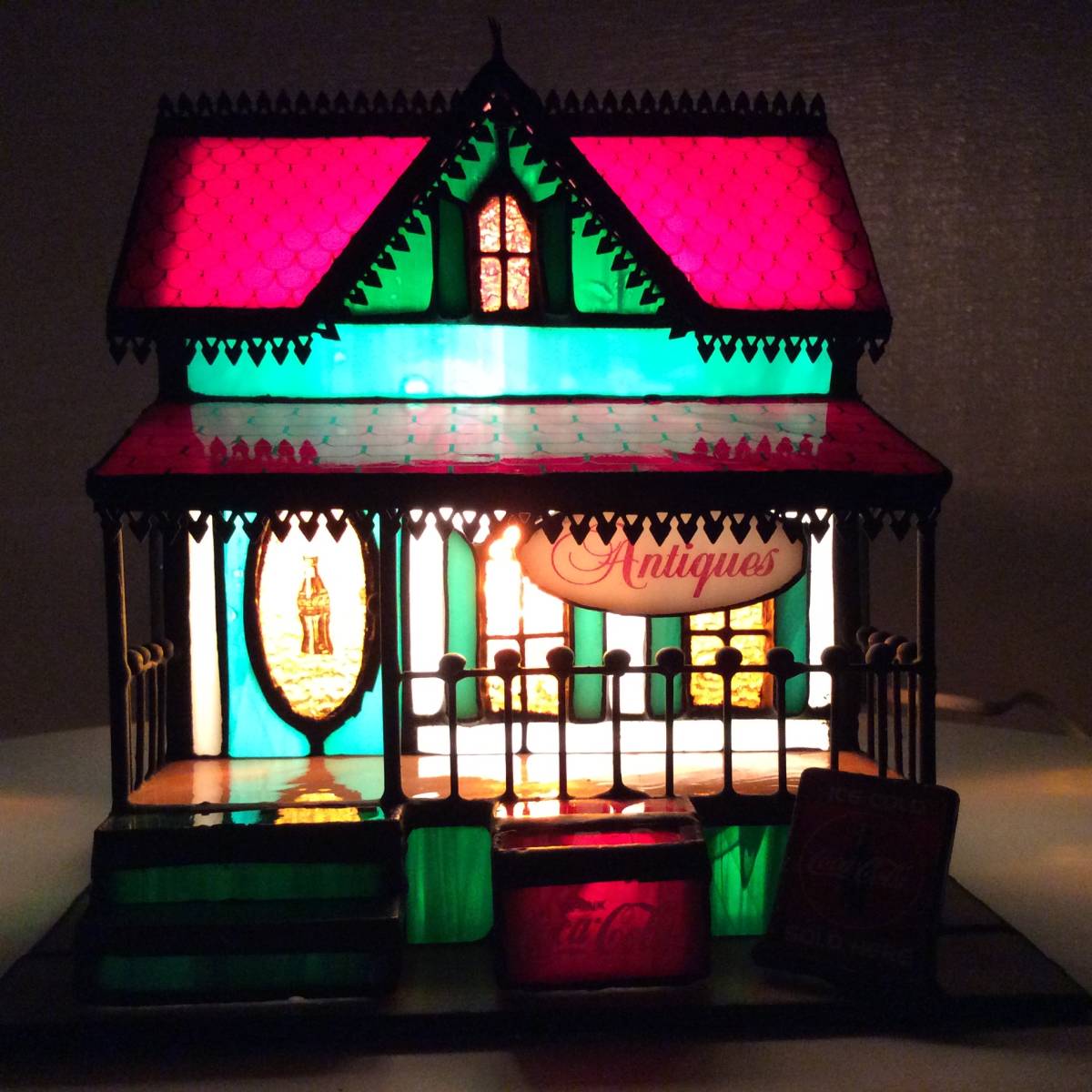Coca-Cola ステンドグラスランプ Coca-Cola Lamp & Light◇コカ・コーラ #12◇Stained Glass◇Franklin