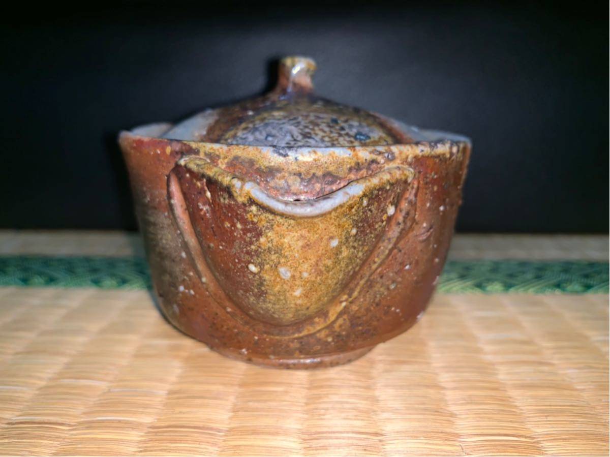 備前焼 煎茶道具 宝瓶 急須 山本陶秀 時代物 共箱 三村陶伯 極上