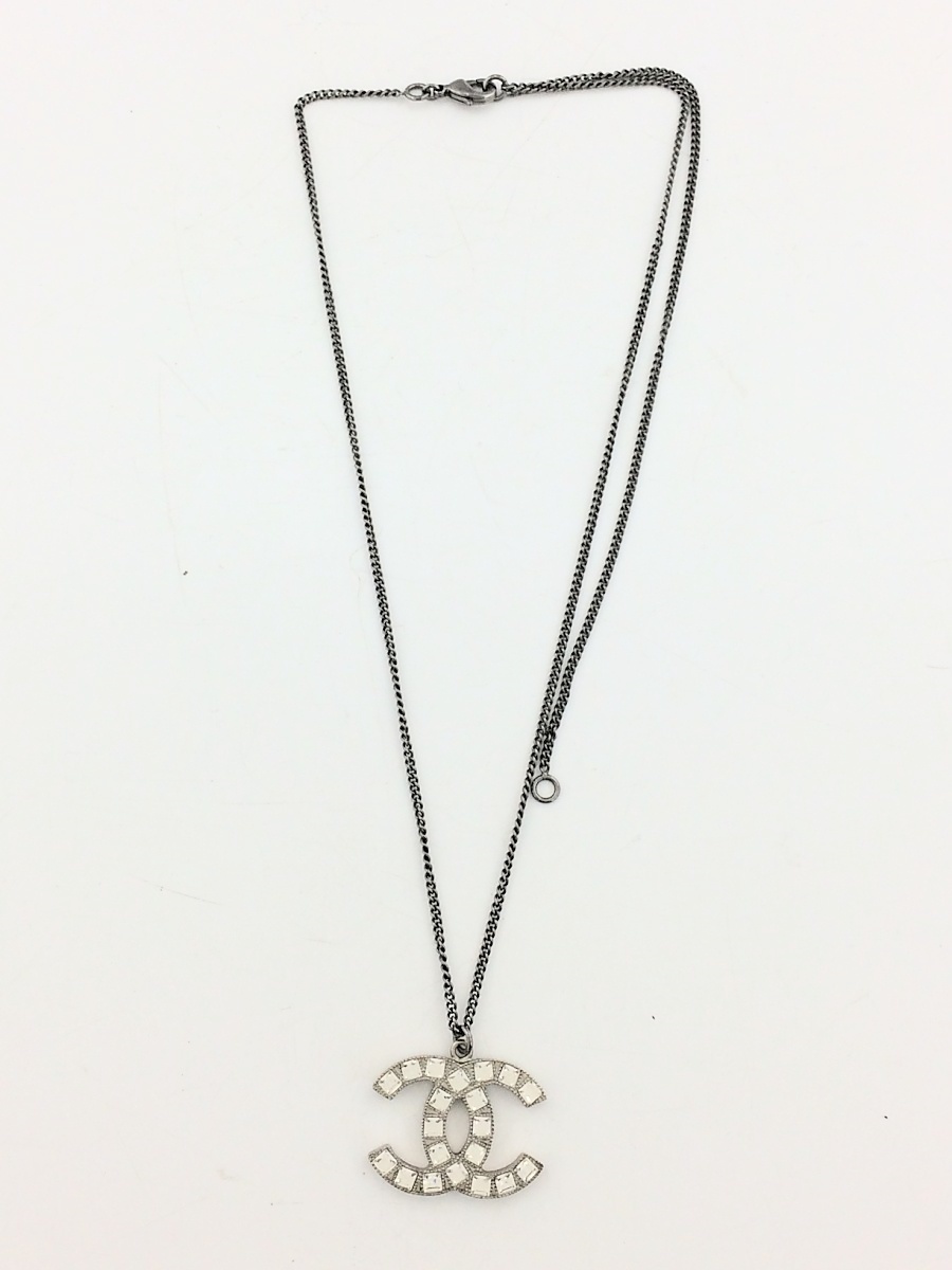 CHANEL◆ネックレス/-/SLV/トップ有/B15 S