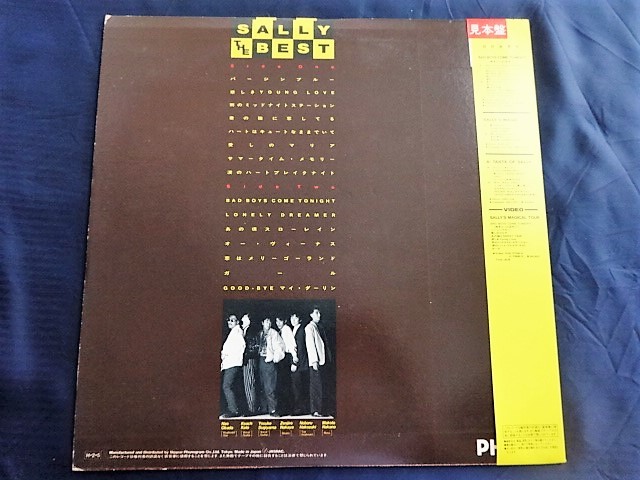 □7G682 LPレコード【SALLY THE BEST】サリー もってけ全財産！初の