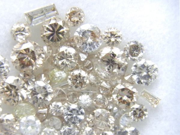 [Shimoe]最落無し！１円～合計２．１２ｃｔ　天然メレダイヤルース