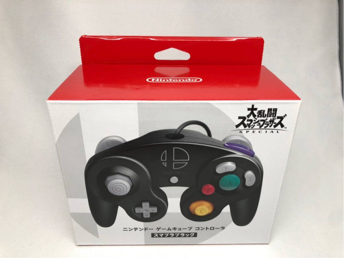 未使用】ニンテンドー ゲームキューブ コントローラ スマブラブラック 