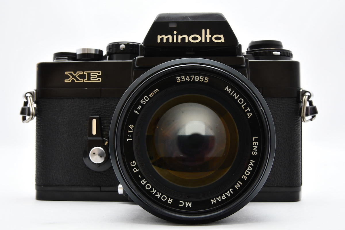 ◇ MINOLTA ミノルタ XE ブラック + MC ROKKOR-PG 50mm F1.4 大口径 単焦点