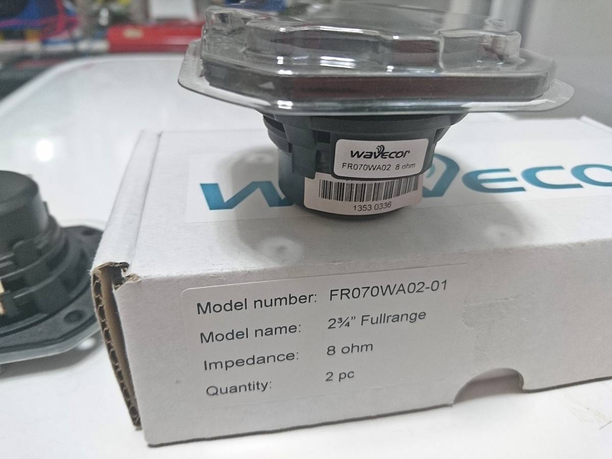 Wavecor FR070WA02 2インチ アルミコーンフルレンジ ペア その2 検索: Vifa Scan-Speak Peerless