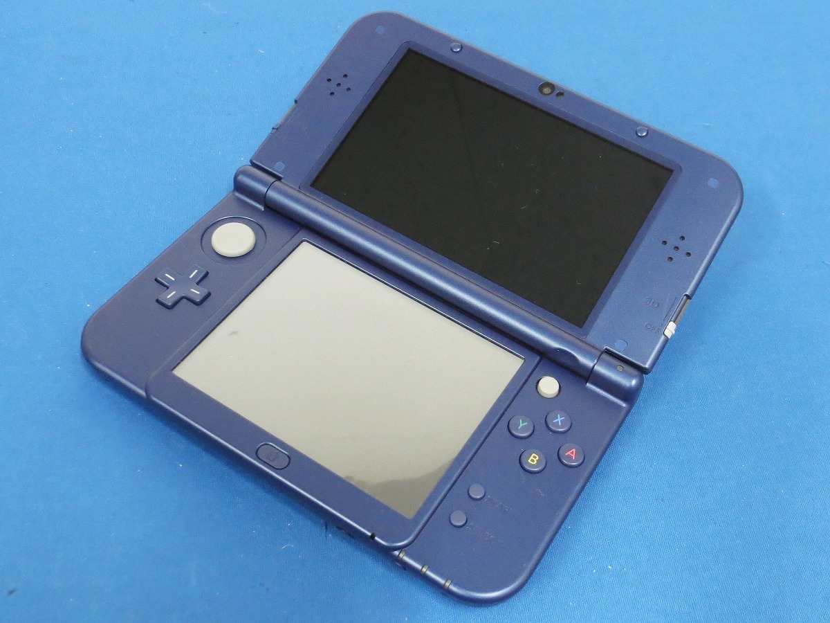 1円～☆Nintendo Newニンテンドー3DS LL本体≪F≫ メタリックブルー 
