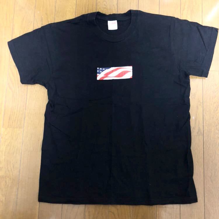 Supreme シュプリーム Patriot Box Logo Tee BLACK パトリオット M 