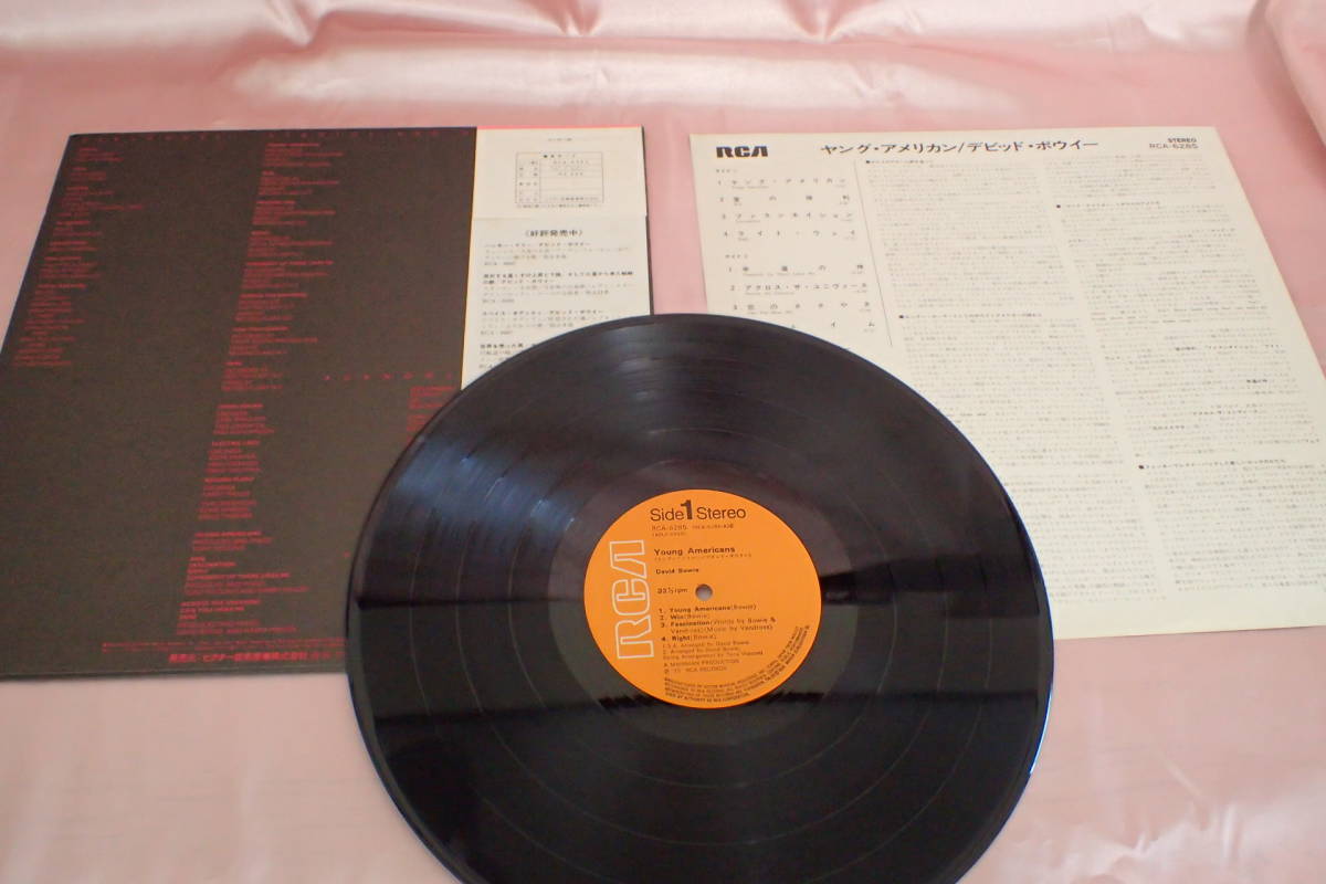 H384イ☆LP 帯付 ヤング・アメリカン デビッド・ボウイー RCA-6285 