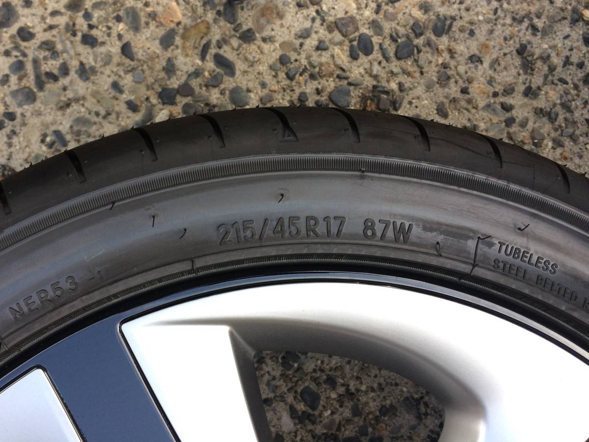トヨタ 50系 プリウス 純正 215/45R17 17インチ純正アルミホイール 