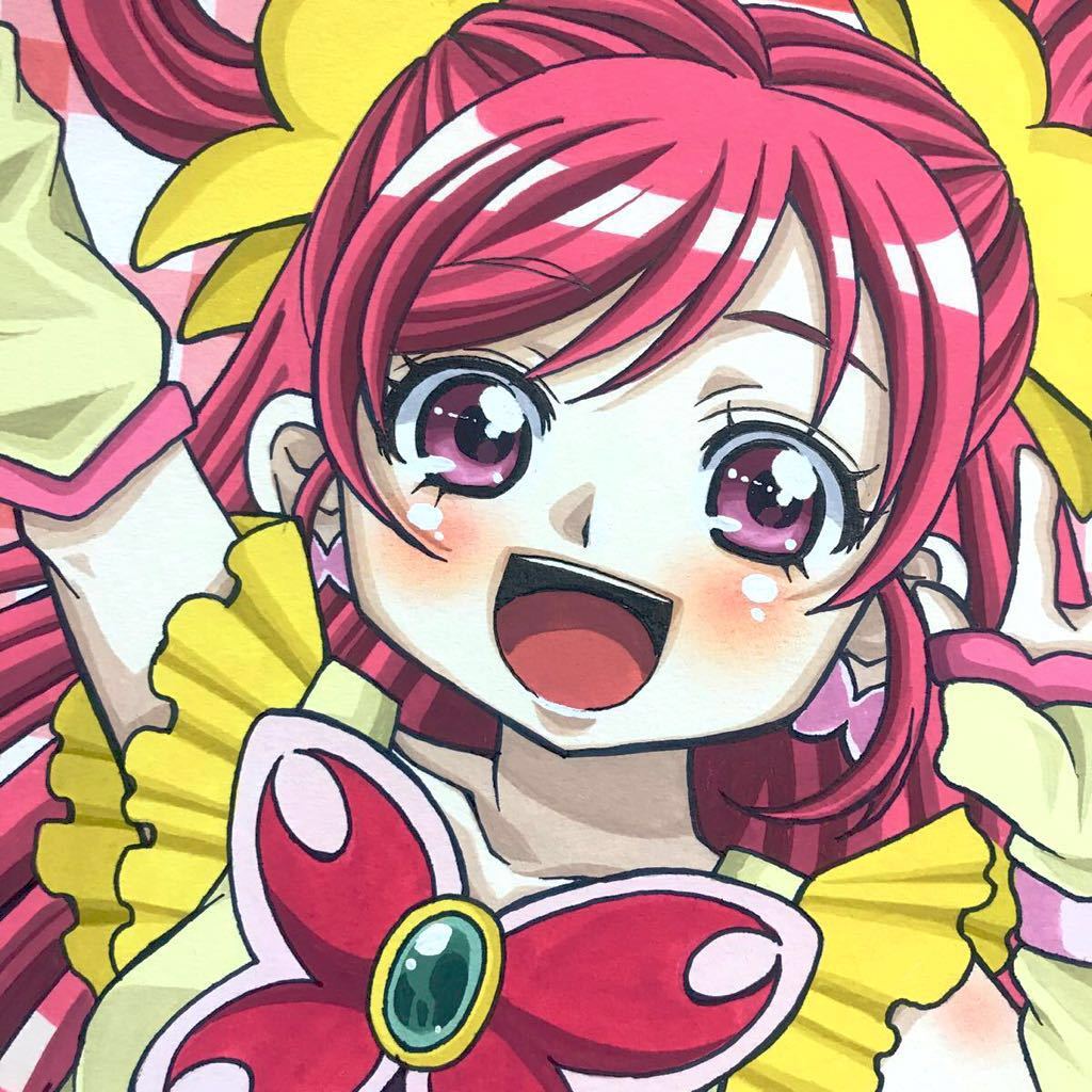 同人手描きイラスト Yes プリキュア5 キュアドリーム サイズ 手描きイラスト 売買されたオークション情報 Yahooの商品情報をアーカイブ公開 オークファン Aucfan Com