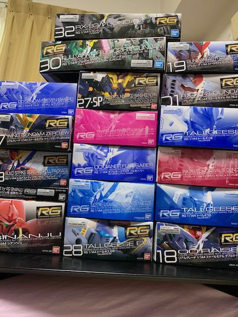 限定品多数有 ガンプラ RGシリーズ まとめ売り 17点セット 全未組立 ガンダム νガンダム ユニコーン ダブルオーライザー等☆送料込み