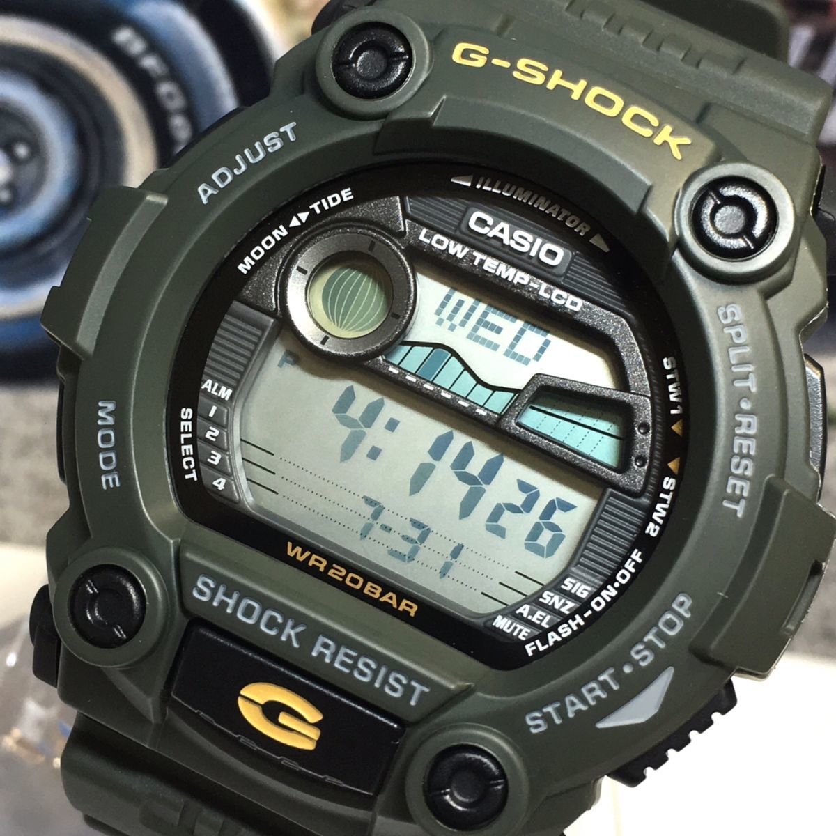 新品 CASIO カシオ G-SHOCK Gショック 正規品 クオーツ アナログ 腕時計 メンズ 多機能 時計 カーキ