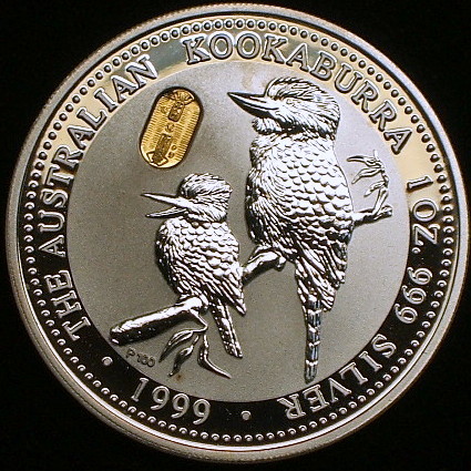1999年 オーストラリア 貨幣 古銭 カワセミ 1オンス銀貨 純銀