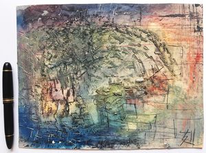 須田剋太　原画【 酔芙蓉 】スイフヨウ 須田剋太のYahoo!オークション(旧ヤフオク!)の相場・価格を見る｜Yahoo