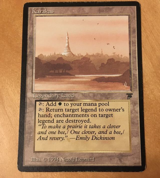LEG karakas カラカス 英1枚 カラカス Karakas 英語 英語2枚セット MTG