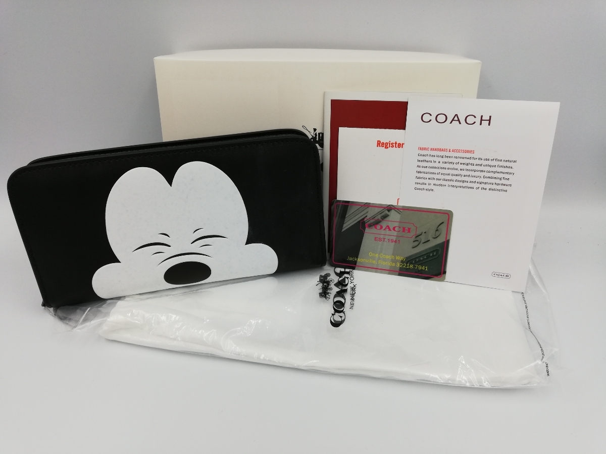 安い，低価 コーチ 長財布 COACH DISNEY ミッキーマウス レシートあり(女性用財布)｜売買されたオークション情報、yahooの商品情報をアーカイブ公開 - オークファン 服飾小物