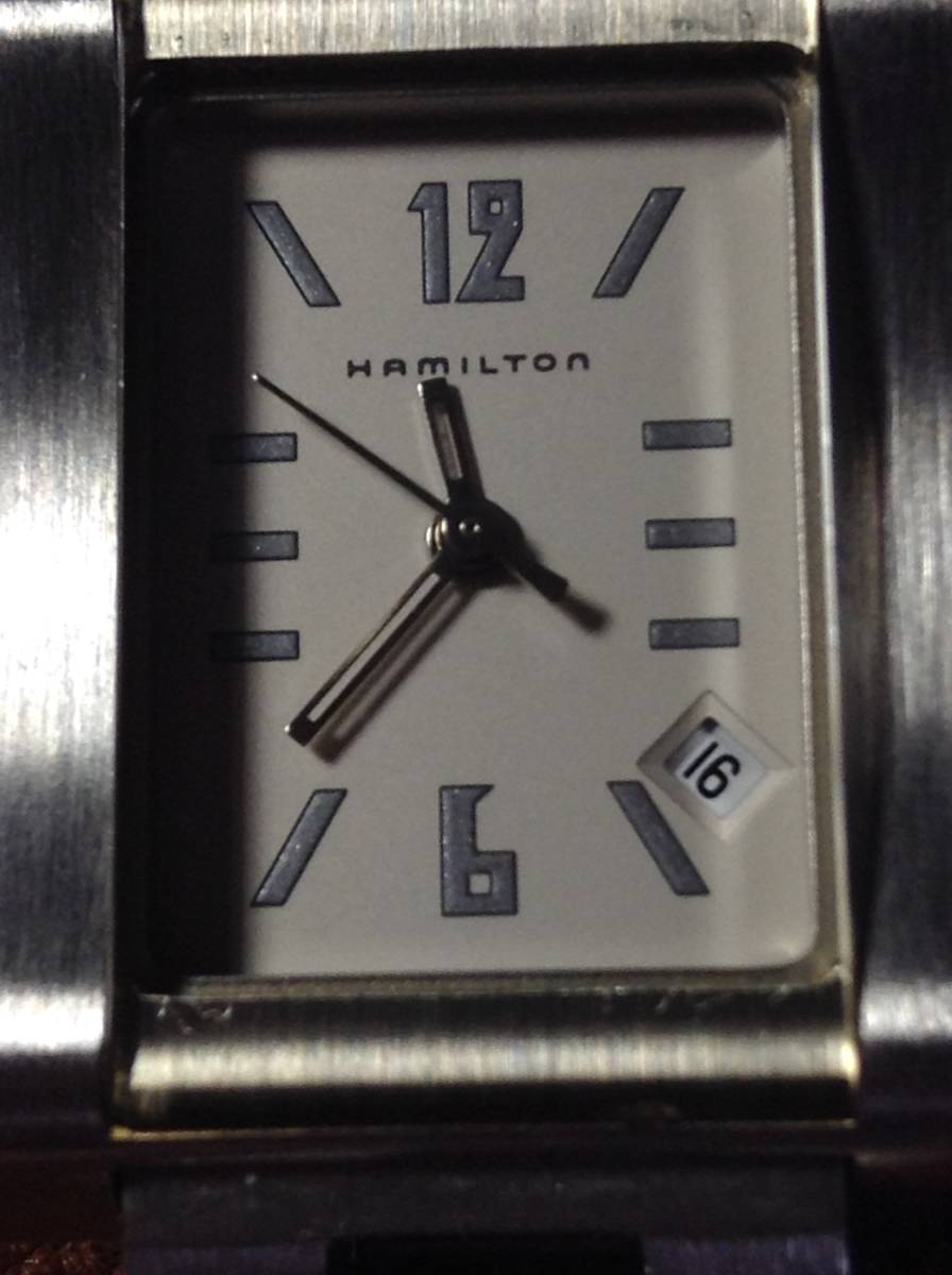 500 ハミルトン グラマシー 000003 デイト スクエア 極美品 ハミルトン