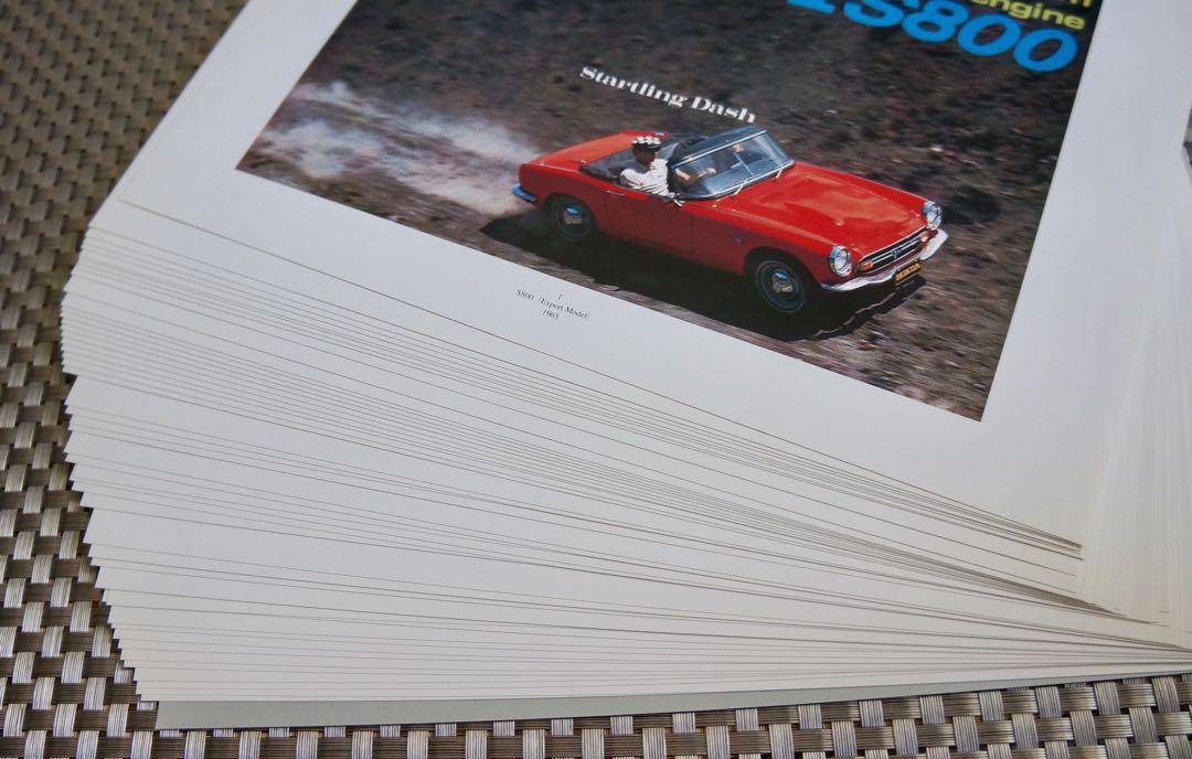 限定品 添野清氏撮影 ホンダ ポスター S800_NSX 50 HONDA POSTERS 50枚