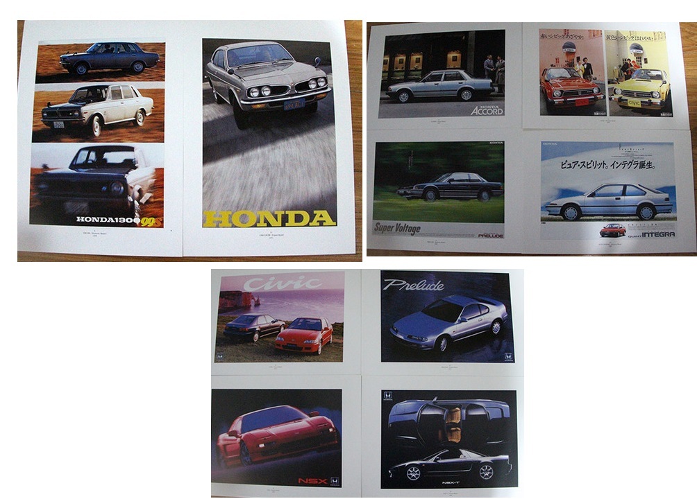 限定品 添野清氏撮影 ホンダ ポスター S800_NSX 50 HONDA POSTERS 50枚