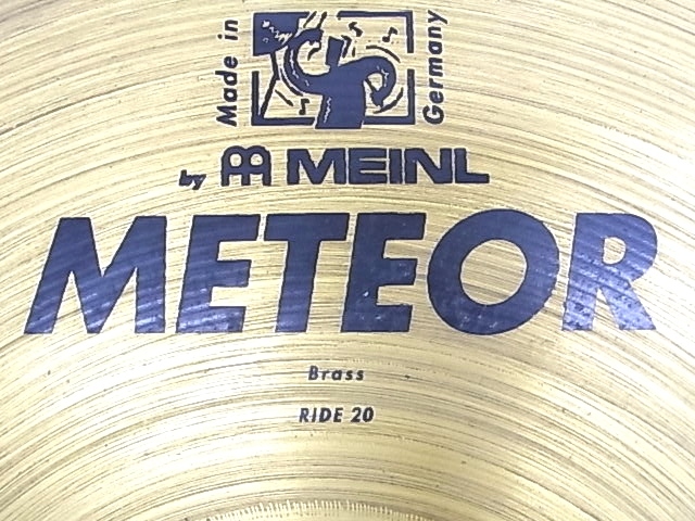 e2092 マイネル MEINL METEOR Brass RIDE 20 Made in Germany