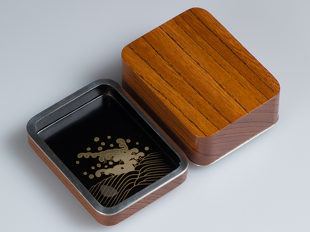 T935 香合 『玄々斎好 田子の浦』『岡本陽斎 造』 共箱 茶道具