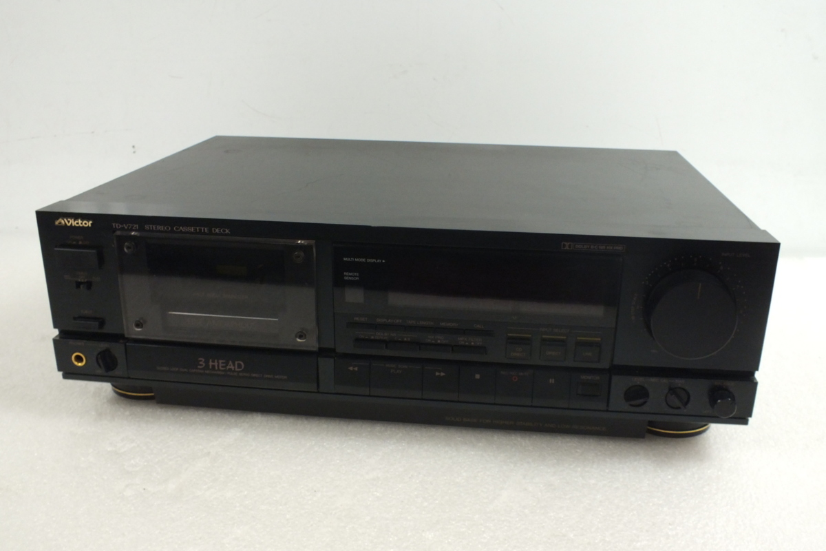 Victor ビクター 3ヘッドカセットデッキ TD-V721 ¶ 60252-2 TD-V721