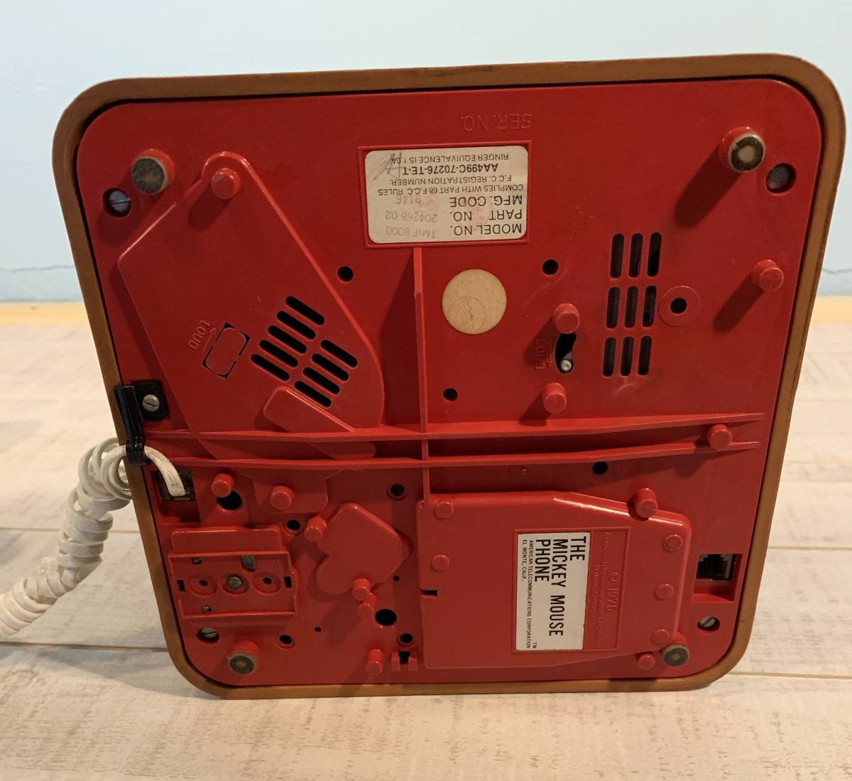 ミッキーマウス電話機 USAカリフォルニア製 1976年製 ビンテージ