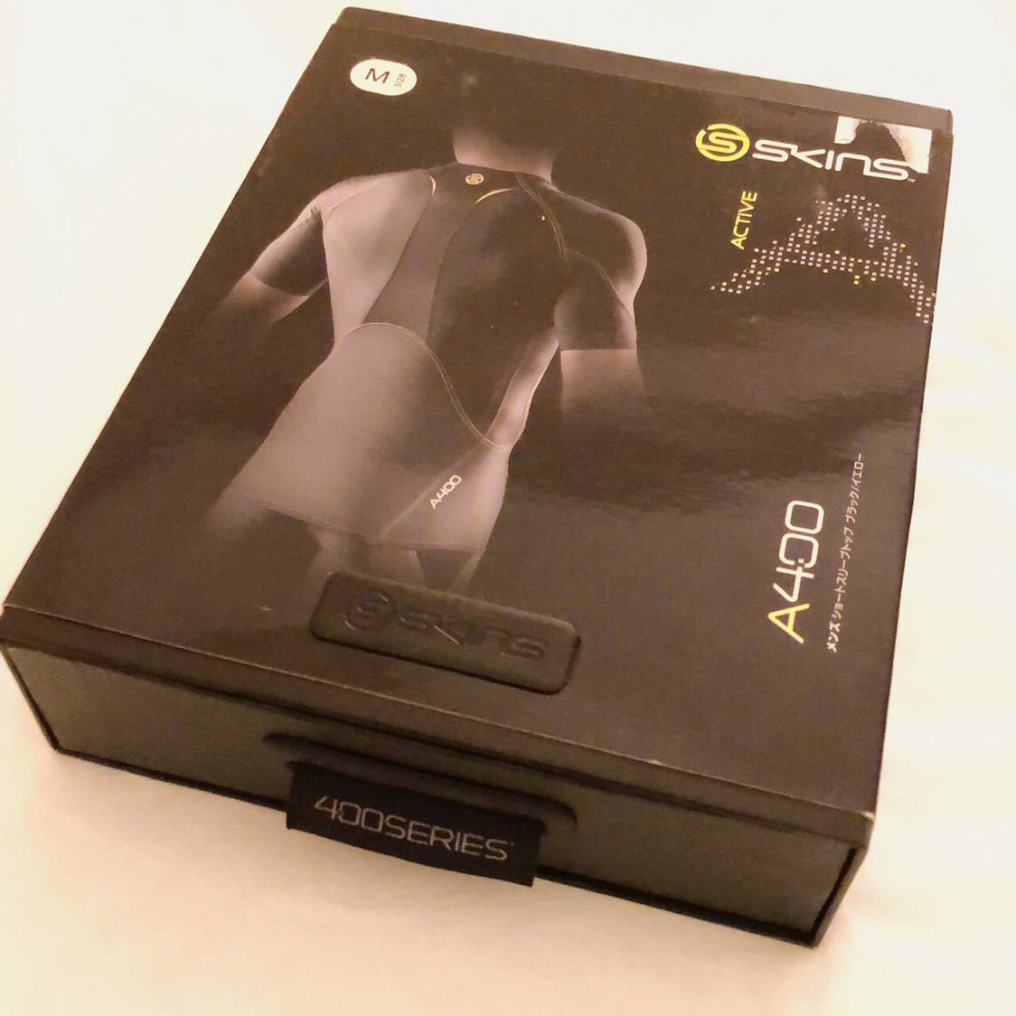 H Q3115 SKINS スキンズ A400 メンズ ショートスリーブトップ サイズM 男性 自転車 サイクルウェア ロードバイク MTB ...