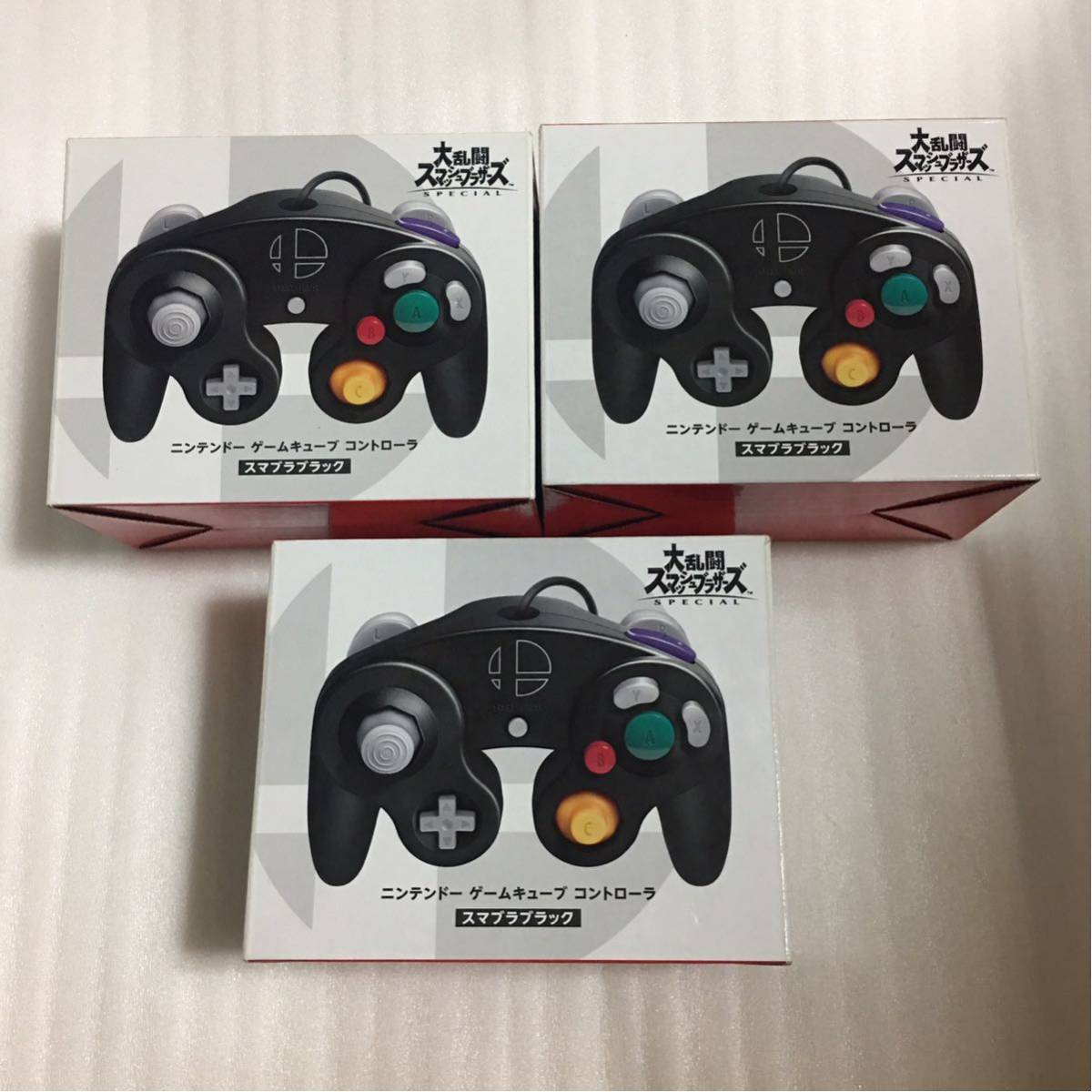 GC ゲームキューブ コントローラ スマブラブラック 3台セット コントローラー