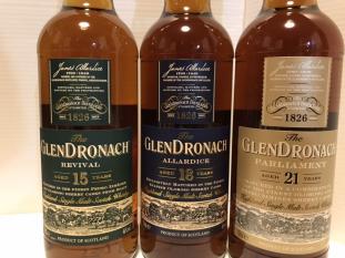 全国送料無料！グレンドロナック15年・18年・21年 飲み比べセット！リバイバル・アラダイス・パーラメント