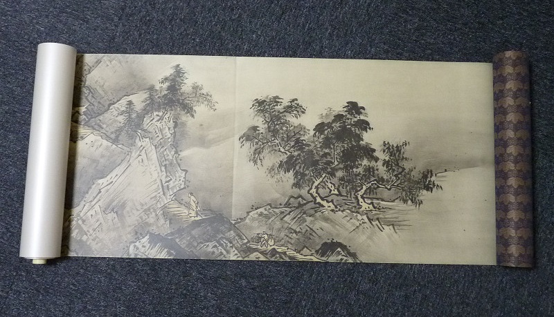 国宝 雪舟筆 山水長巻 模写 原寸 巻子本 昭和44年 講談社 KG 国宝 雪舟筆 山水長巻 模写 原寸 巻子本 昭和44年 講談社 KG