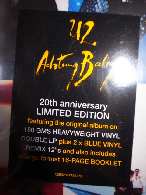 レコード U2 ACHTUNG BABY LPレコード アクトンベイビー