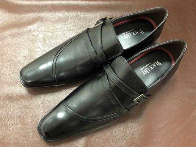 BLACK LIST ブラックリスト マドラス 16500円 ロングノーズドレス トラッド ビジネスシューズ ブラック 26.5㎝３E/ BC2517-123