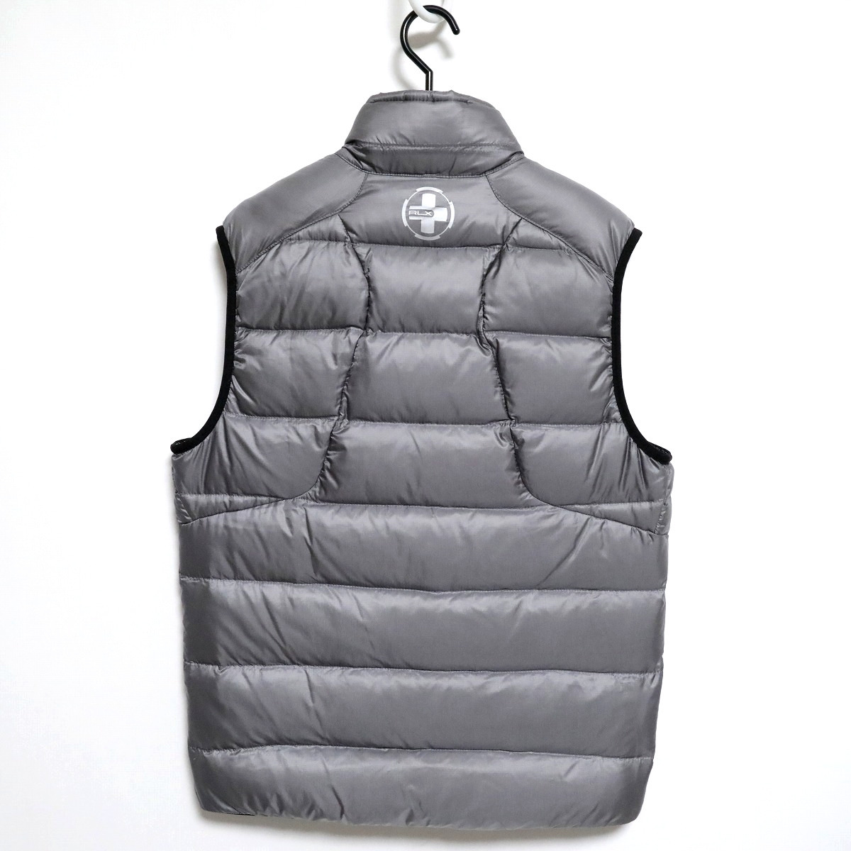 国内正規 RLX RALPH LAUREN ナイロン ダウン ベスト シルバー アール 
