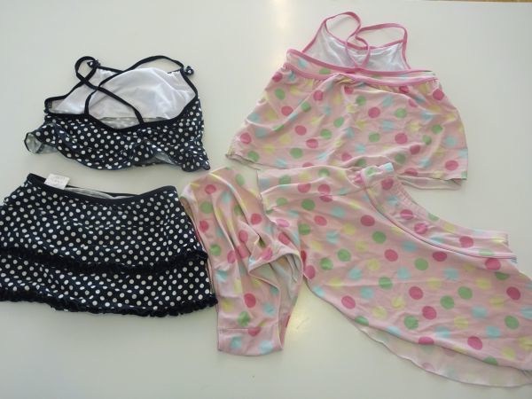 ニッセン キッズ水着 女の子 セパレート水着 ２着セット サイズ１４０cm ドット柄 難あり 140 135 144cm 売買されたオークション情報 Yahooの商品情報をアーカイブ公開 オークファン Aucfan Com