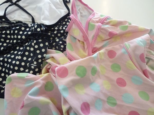 ニッセン キッズ水着 女の子 セパレート水着 ２着セット サイズ１４０cm ドット柄 難あり 140 135 144cm 売買されたオークション情報 Yahooの商品情報をアーカイブ公開 オークファン Aucfan Com
