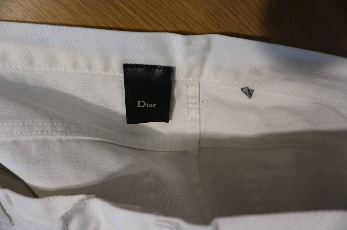 希少｜エディ期】Dior homme ディオールオム ホワイトジーンズ【2005s 
