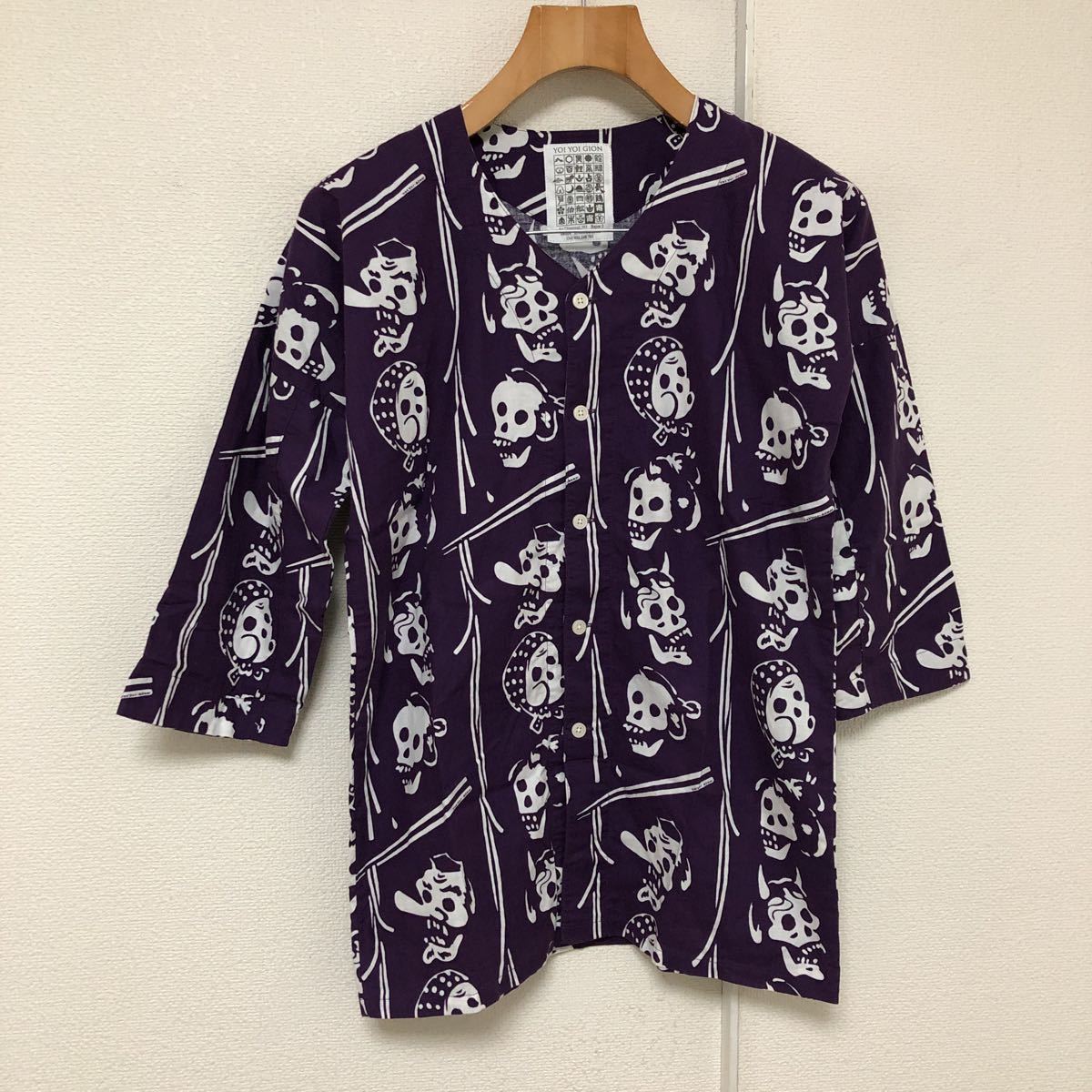 ブエナビスタ YOI 宵宵祇園 GION 鯉口シャツ BUENA VISTA ドット柄 XL 