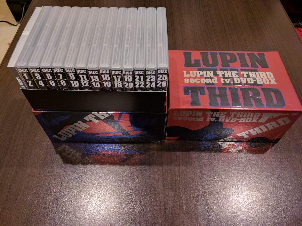LUPIN THE THIRD second tv.DVD-BOX ルパン三世 6年程前に購入後
