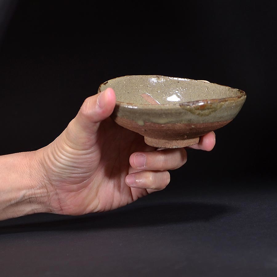 LIG桃山～江戸時代 ☆いい楽 特別出品☆古唐津 皮鯨平盃（小碗） 桃山